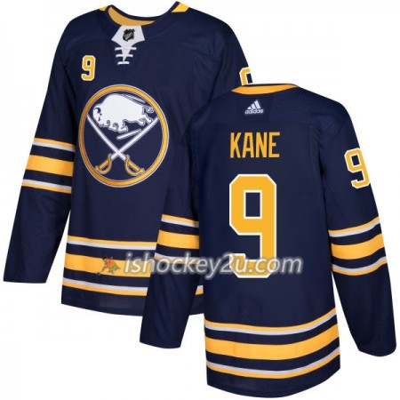 Mænd NHL Buffalo Sabres Trøje Evander Kane 9 Adidas 2017-2018 mørkeblå Authentic